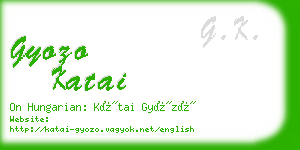 gyozo katai business card